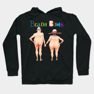 Old Man and Woman on the Beach Hoodie